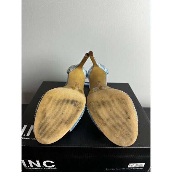 Subtle sparkle tops elegant T-straps and a gorgeous lift in the Firah sandals fr - Picture 7 of 12